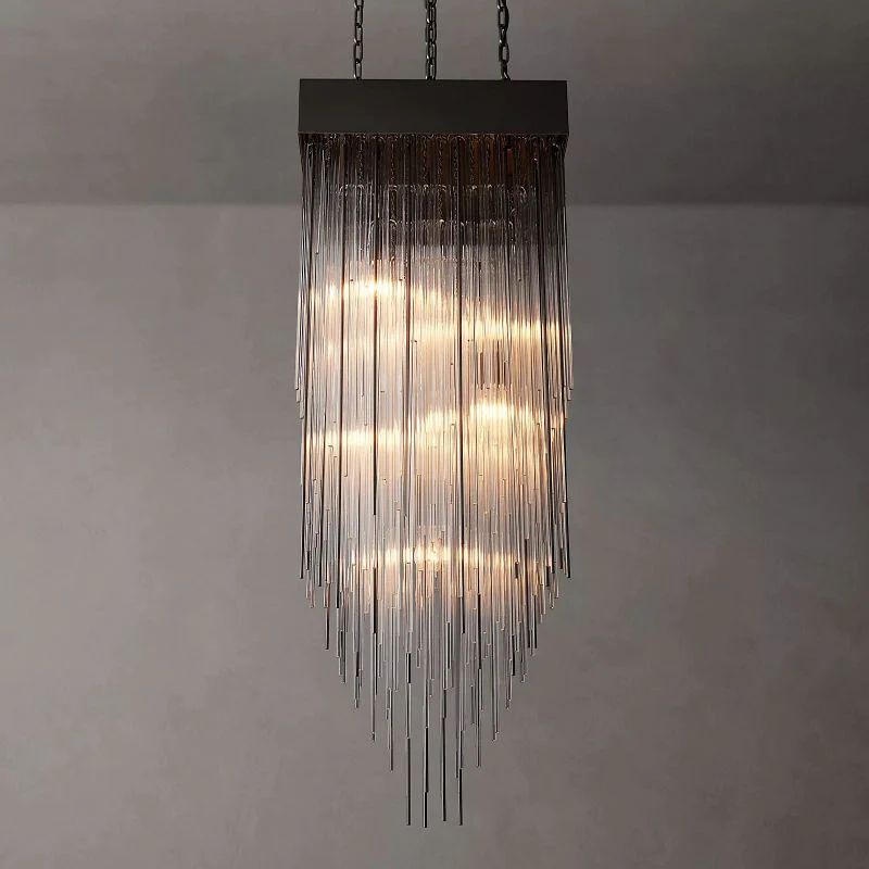 Canon Square Chandelier 21"-Fullstarlighting