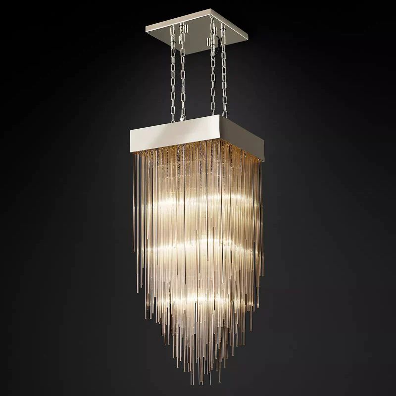 Canon Square Chandelier 21"-Fullstarlighting