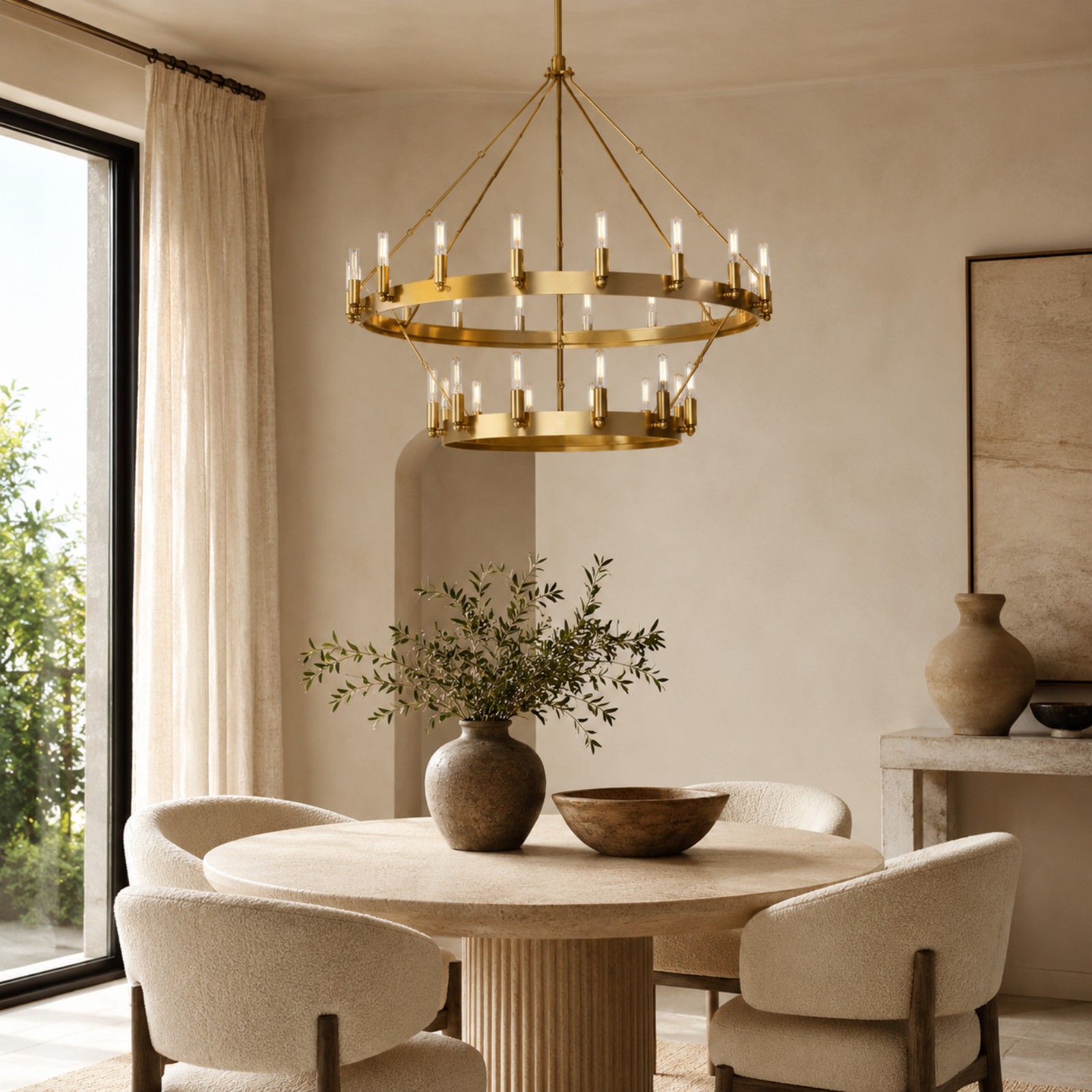 Cereak Two-Tier Chandelier