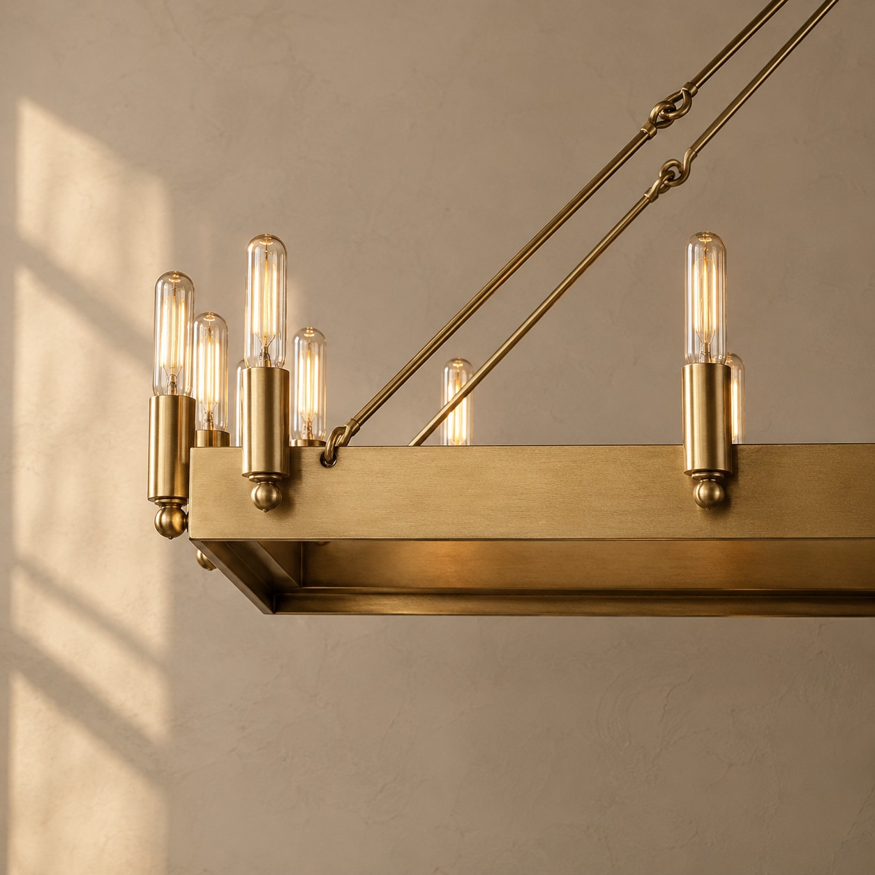 Cereak Vintage Filament Rectangular Chandelier-Fullstarlighting