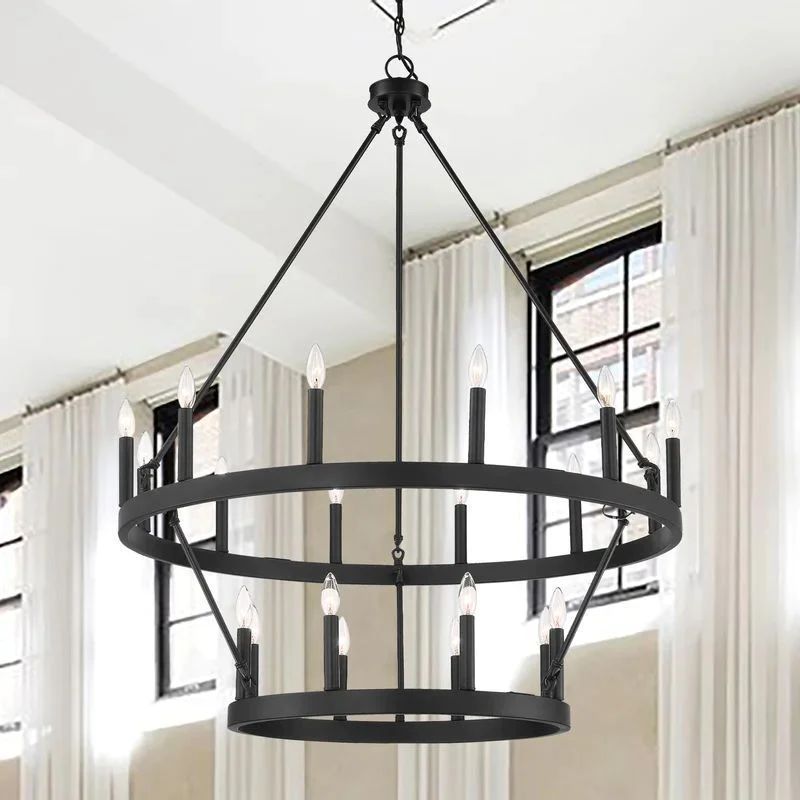 Cereak Vintage Candelabra 2-Tier Chandelier