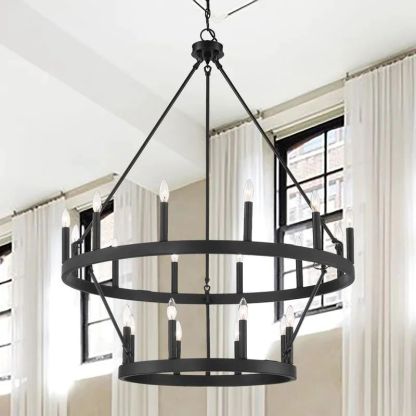 Cereak Vintage Candelabra 2-Tier Chandelier