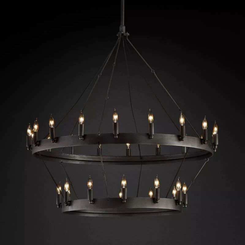 Cereak Vintage Candelabra 2-Tier Chandelier