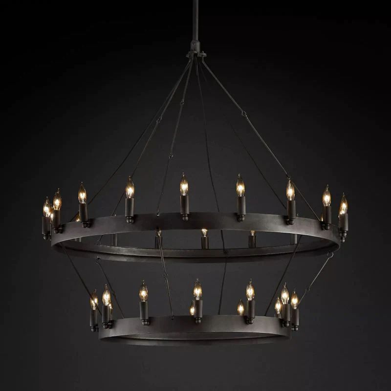 Cereak Vintage Candelabra 2-Tier Chandelier