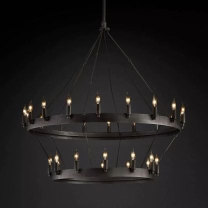 Cereak Vintage Candelabra 2-Tier Chandelier