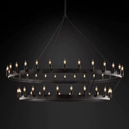Cereak Vintage Candelabra 2-Tier Chandelier