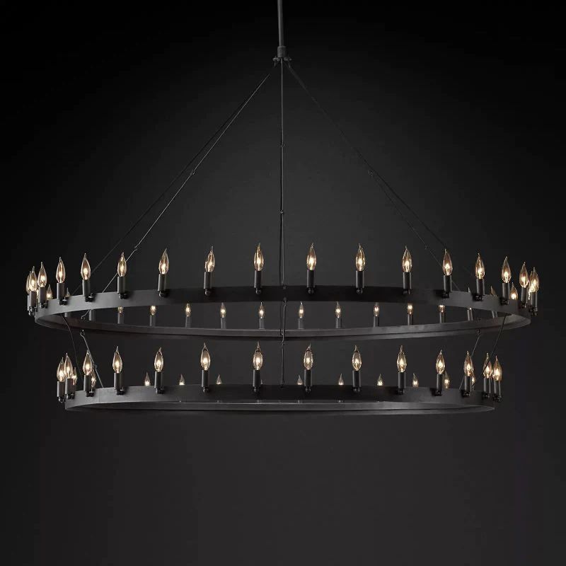 Cereak Vintage Candelabra 2-Tier Chandelier