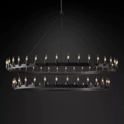 Cereak Vintage Candelabra 2-Tier Chandelier