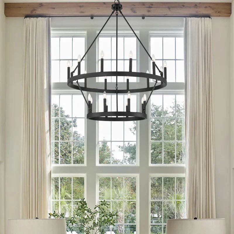 Cereak Vintage Candelabra 2-Tier Chandelier