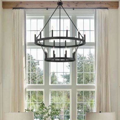 Cereak Vintage Candelabra 2-Tier Chandelier