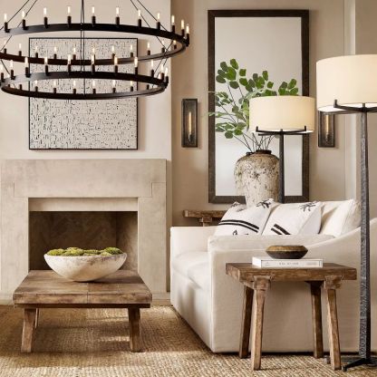 Cereak Vintage Filament 2-Tier Chandelier