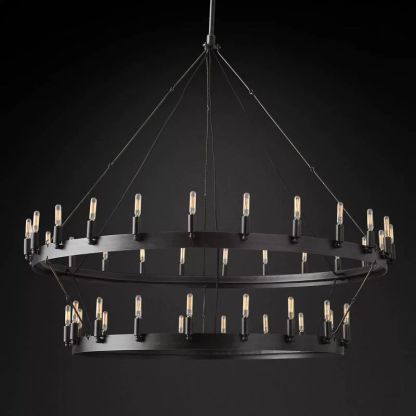 Cereak Vintage Filament 2-Tier Chandelier