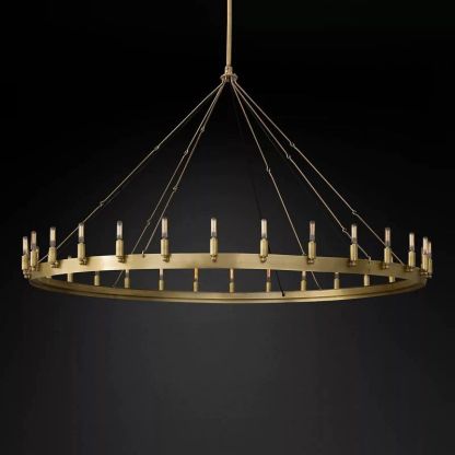 Cereak Vintage Filament Round Chandelier