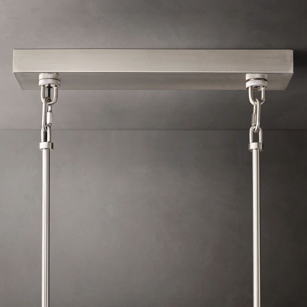 Chan Smoke Rectangle Chandelier 59"