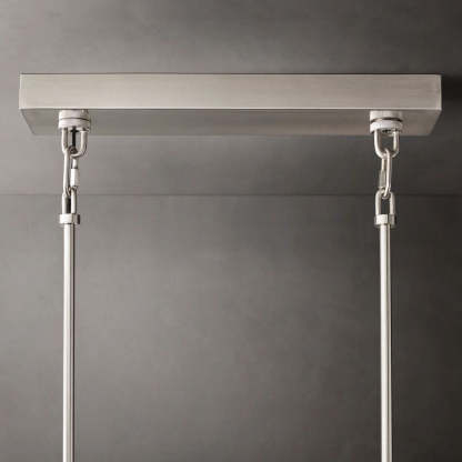 Chan Smoke Rectangle Chandelier 59"