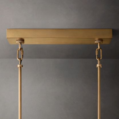 Chan Smoke Rectangle Chandelier 59"