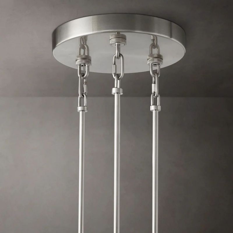 Chan Clear Round Chandelier 52"-Fullstarlighting