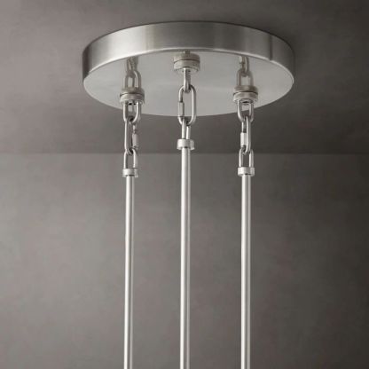 Chan Clear Round Chandelier 52"-Fullstarlighting