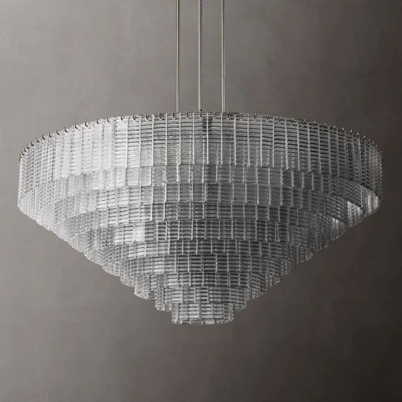 Chan Clear Round Chandelier 65"-Fullstarlighting
