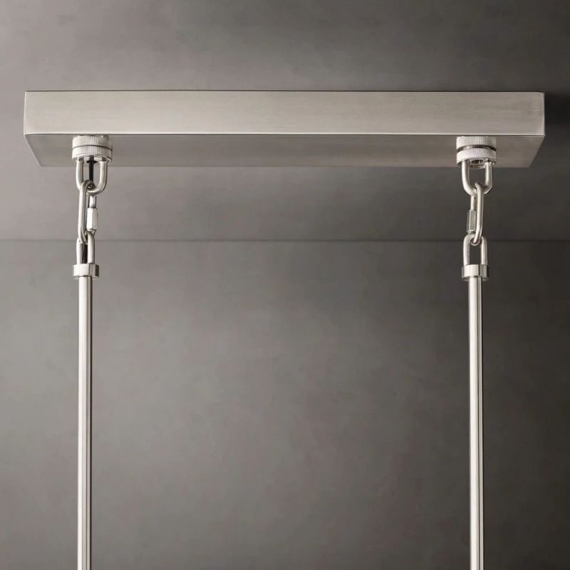 Chan Clear Rectangle Chandelier 59"-Fullstarlighting