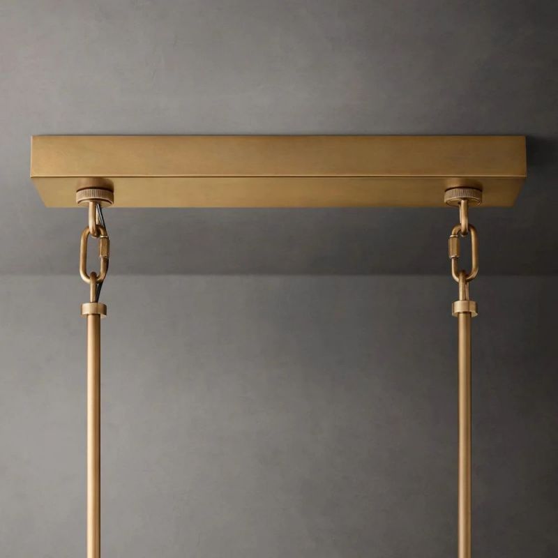 Chan Clear Rectangle Chandelier 59"-Fullstarlighting