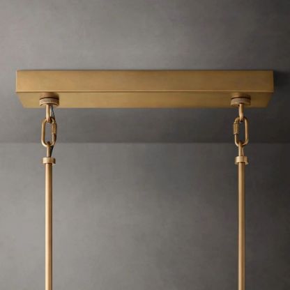 Chan Clear Rectangle Chandelier 59"-Fullstarlighting