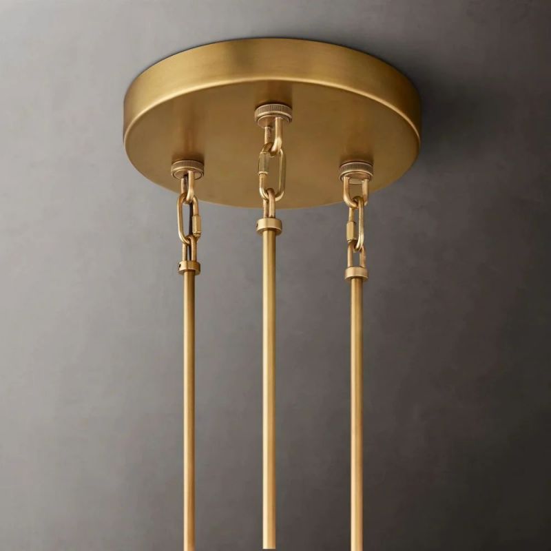 Chan Clear Round Chandelier 52"-Fullstarlighting