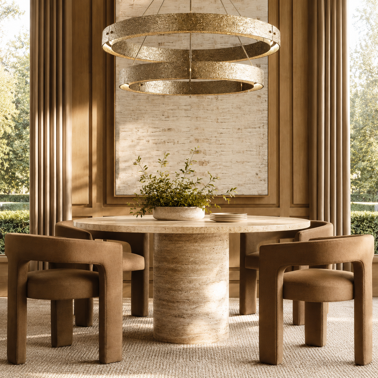 Vouvray 2-Tier Round Chandelier 60"