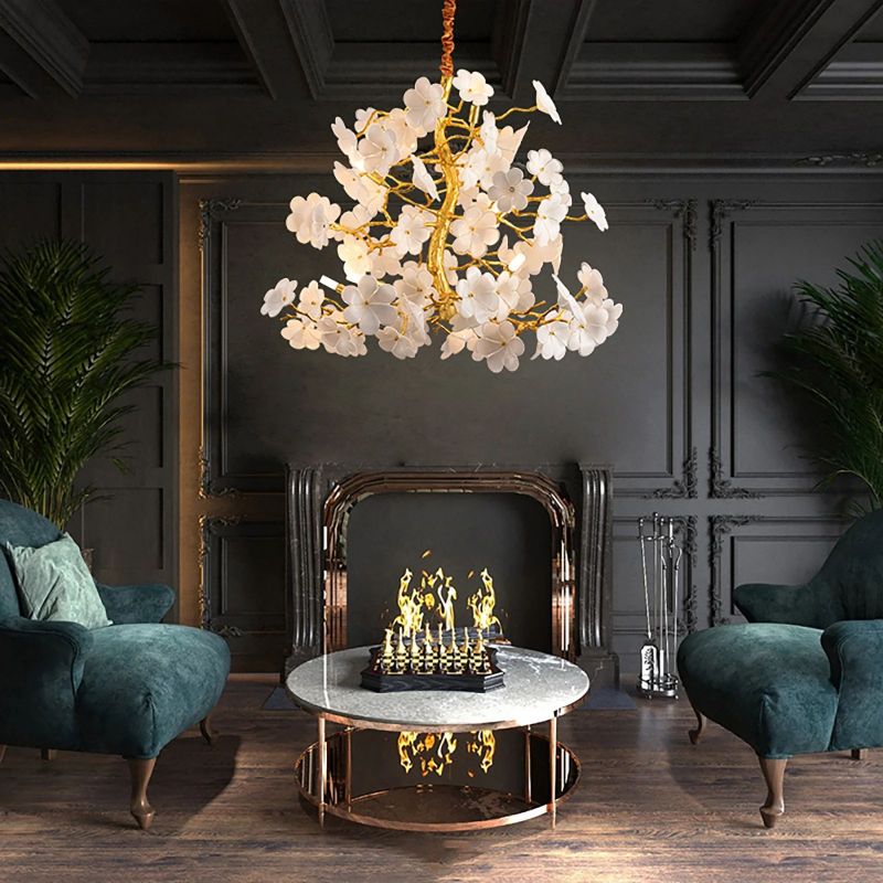 Cherry Dining Room Branch Chandelier-Fullstarlighting