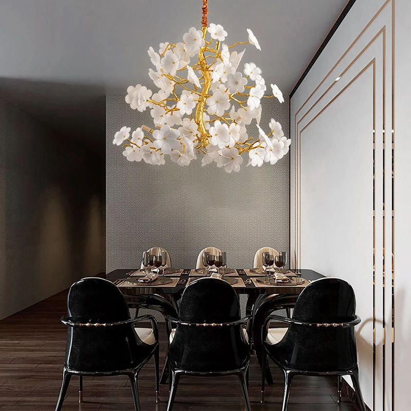 Cherry Dining Room Branch Chandelier-Fullstarlighting
