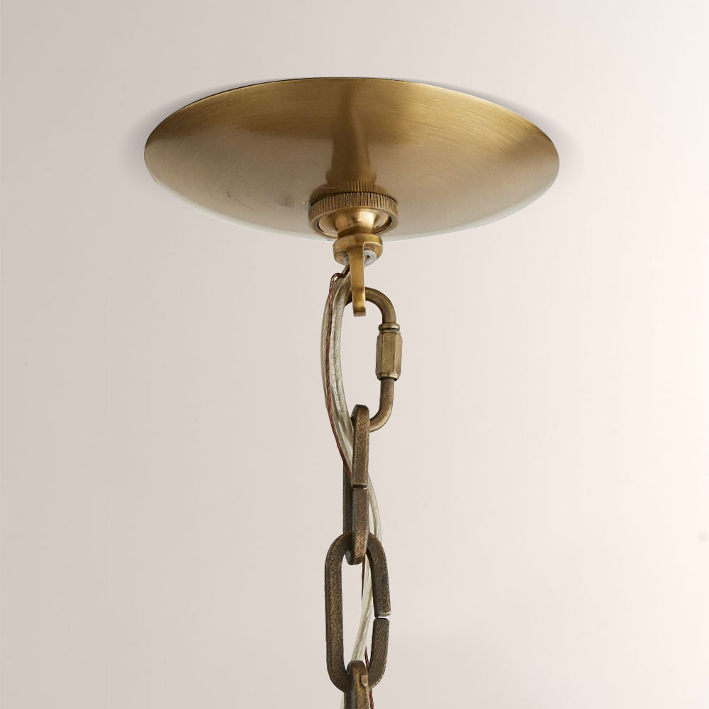 Cherton Round Leather Chandelier-Fullstarlighting