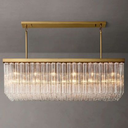 Calion Rectangular Chandelier 73”-Fullstarlighting