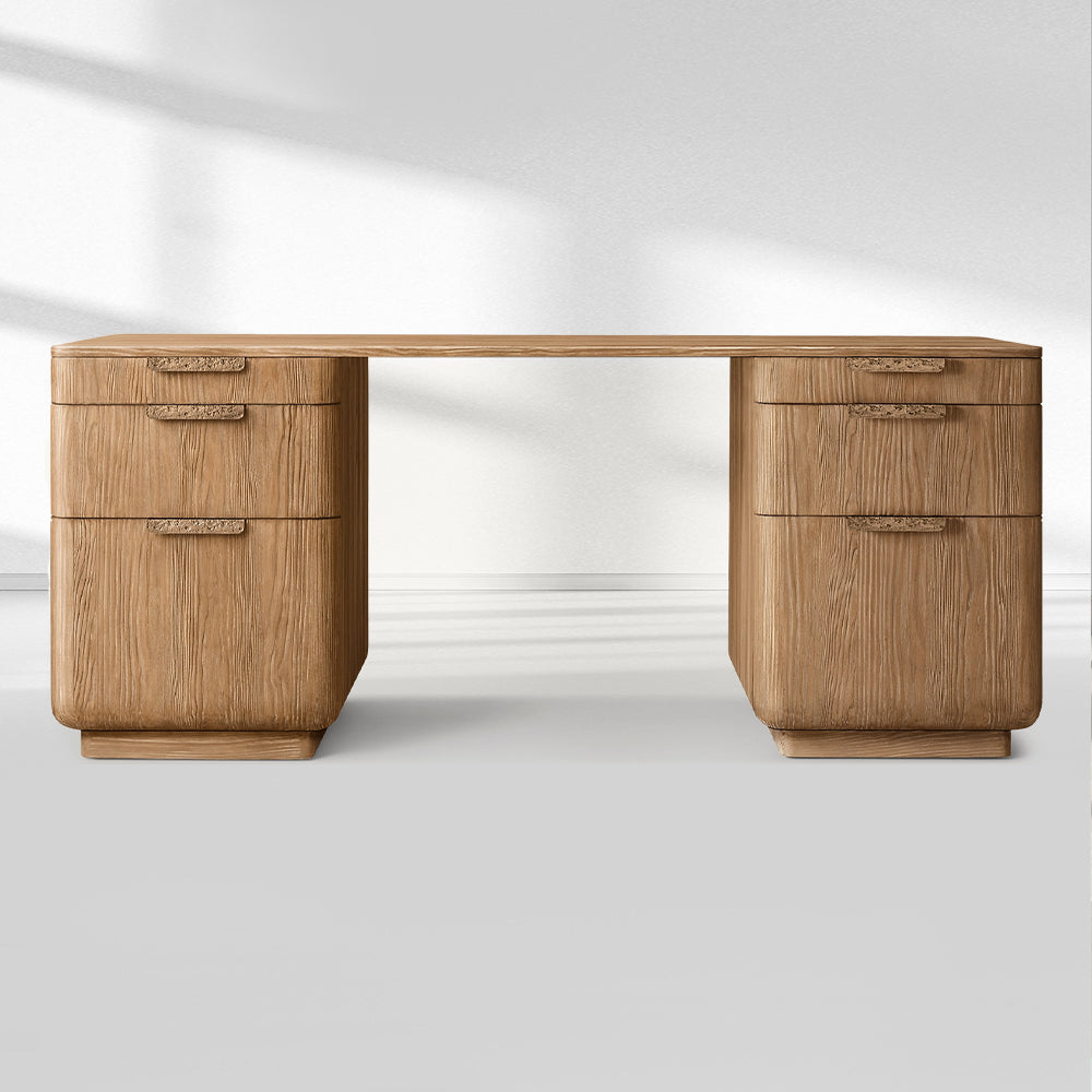 Cira Solid Wood Desk-Fullstarlighting