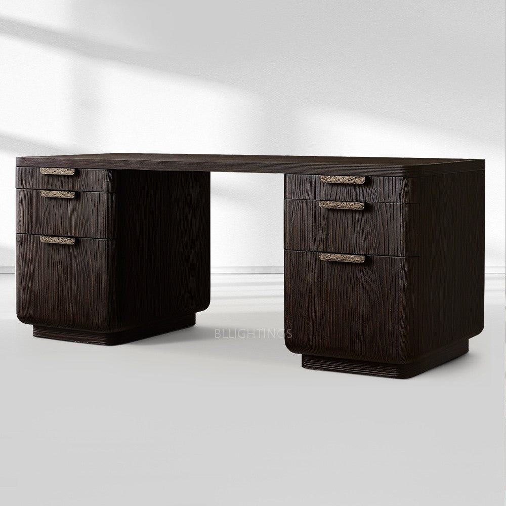 Cira Solid Wood Desk-Fullstarlighting