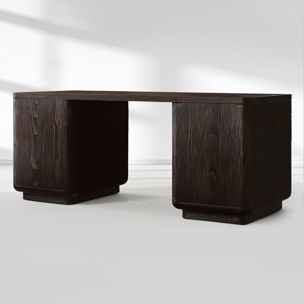 Cira Solid Wood Desk-Fullstarlighting