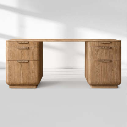 Cira Solid Wood Desk-Fullstarlighting