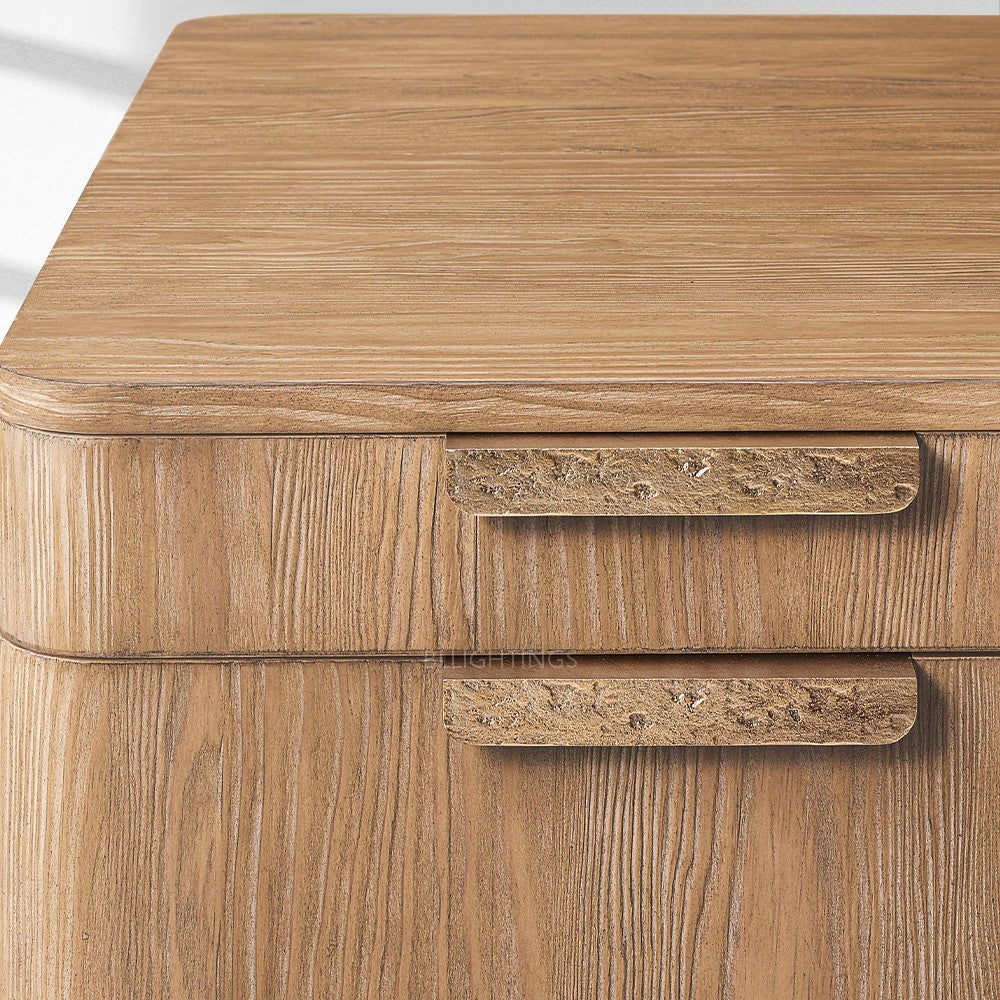 Cira Solid Wood Desk-Fullstarlighting