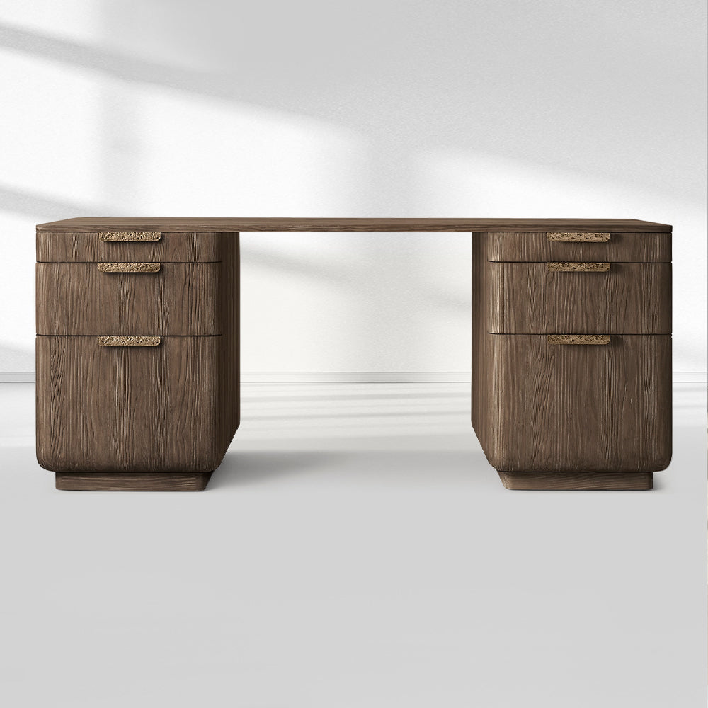 Cira Solid Wood Desk-Fullstarlighting