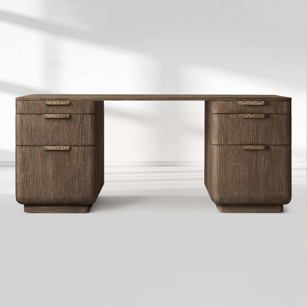 Cira Solid Wood Desk-Fullstarlighting