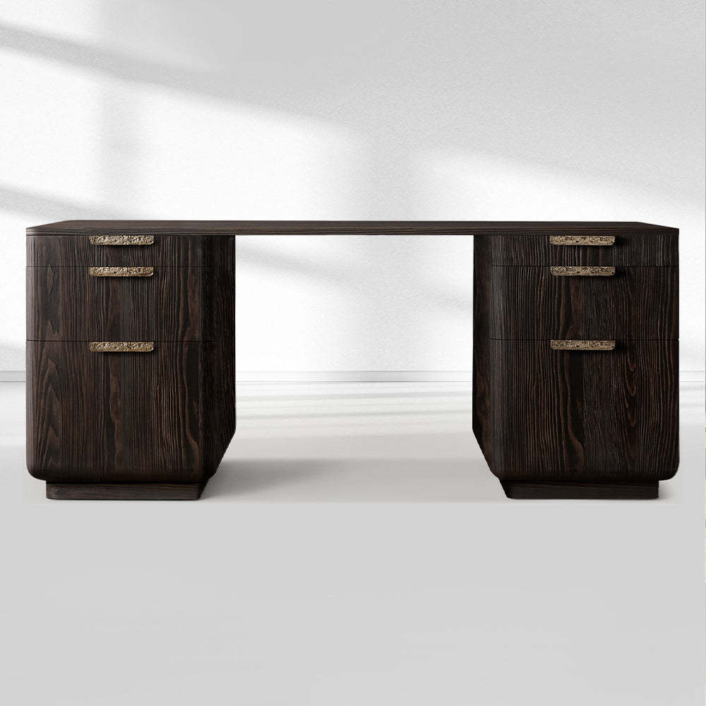 Cira Solid Wood Desk-Fullstarlighting
