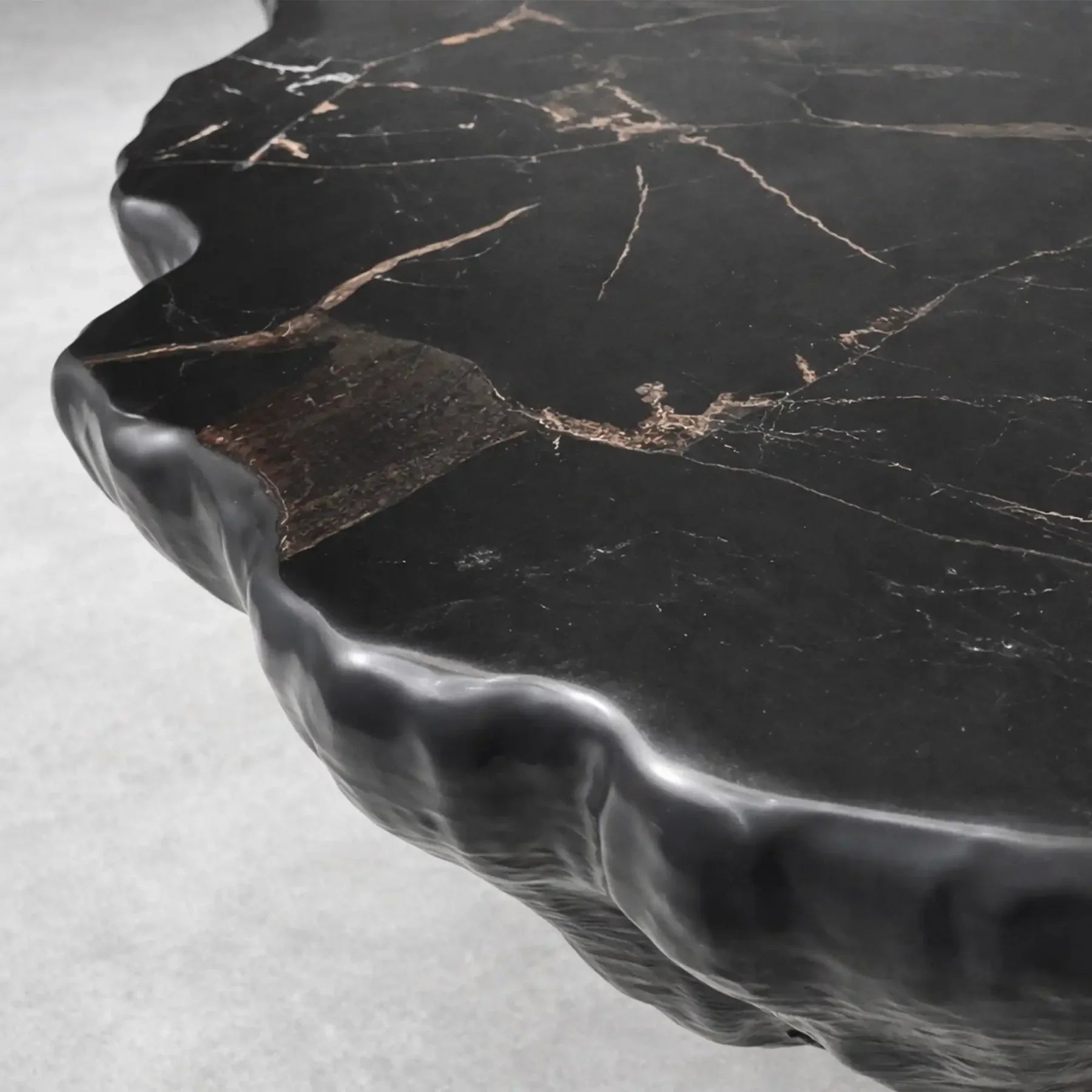 Clayhill Irregular Shape Coffee Table Petrified Wood Cocktail Table