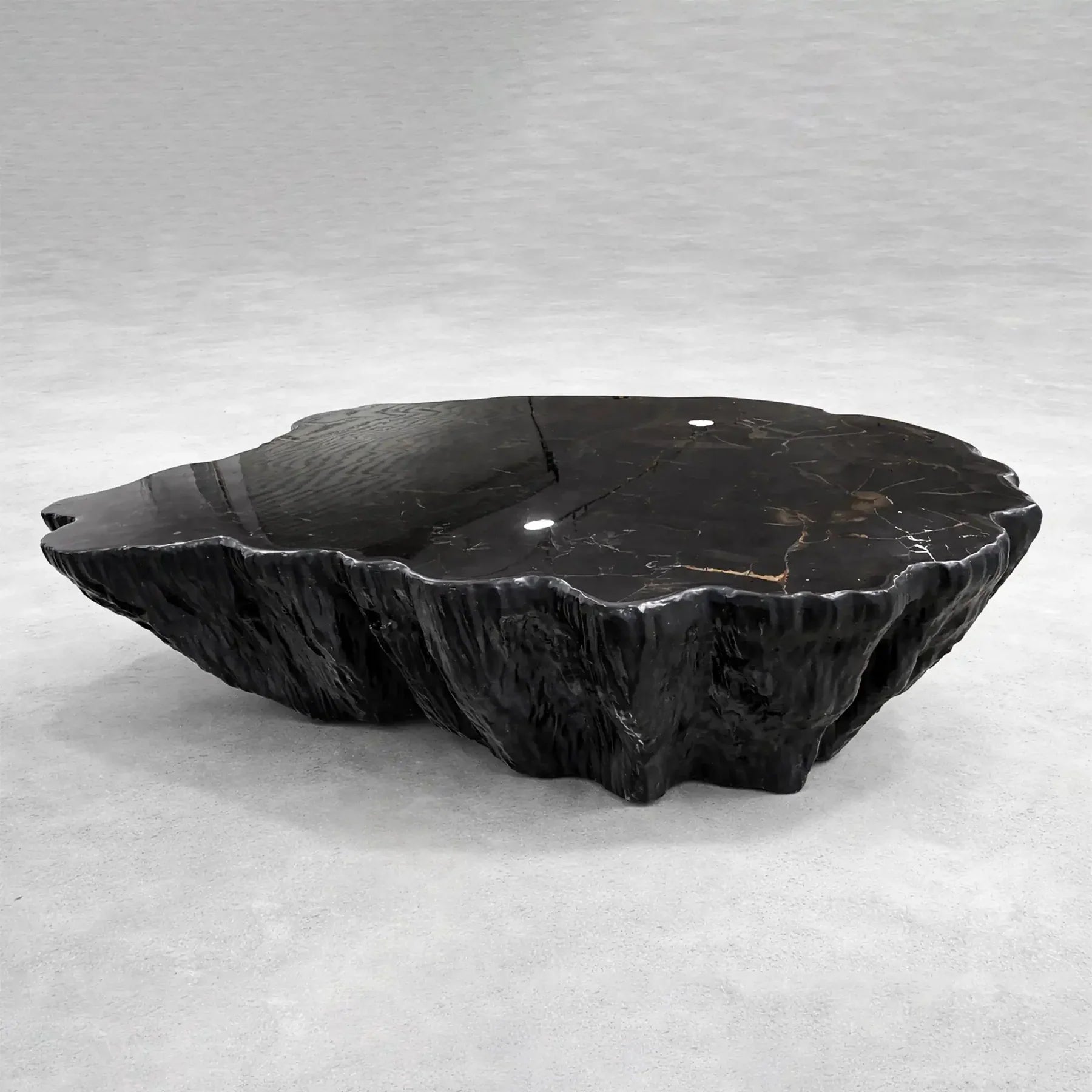 Clayhill Irregular Shape Coffee Table Petrified Wood Cocktail Table