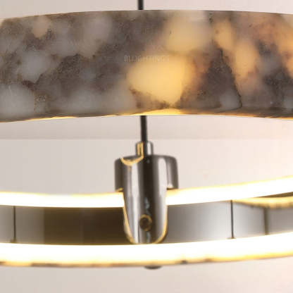 Collins Single-Ring Marble Chandelier