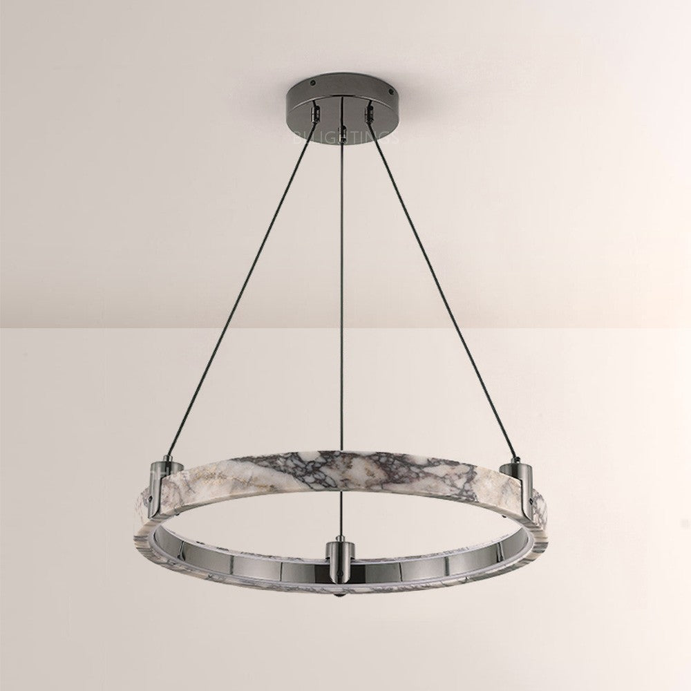 Collins Single-Ring Marble Chandelier