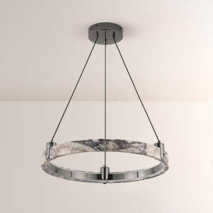 Collins Single-Ring Marble Chandelier