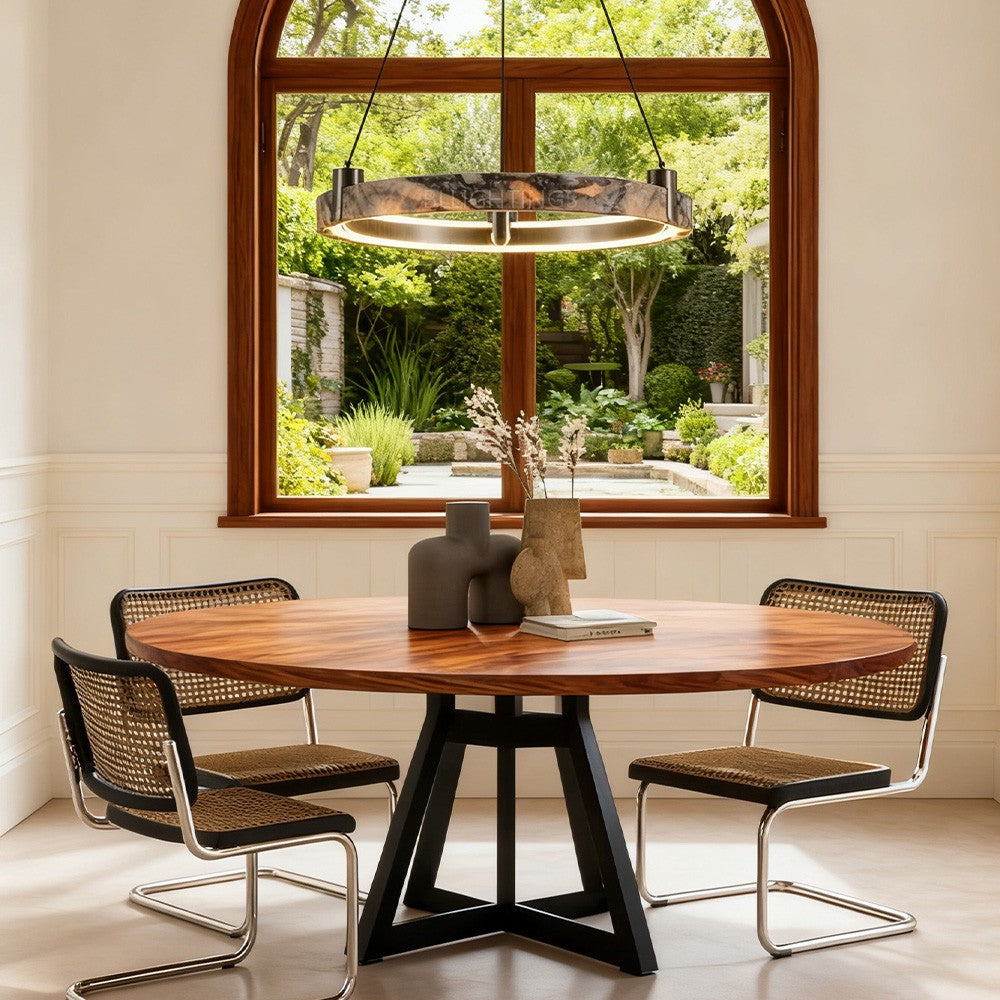 Collins Single-Ring Marble Chandelier