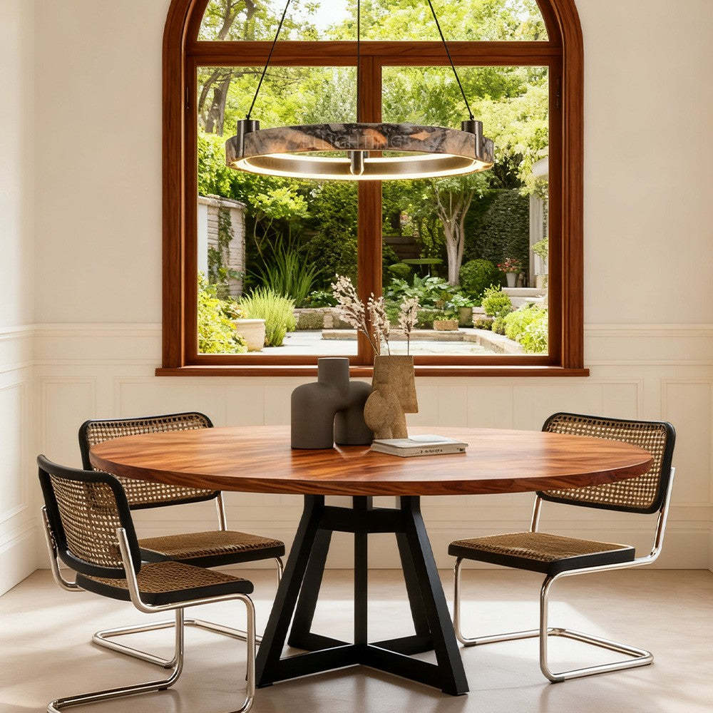 Collins Single-Ring Marble Chandelier