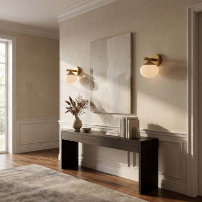 Cosmo Geometric Globe Wall Sconce-Fullstarlighting