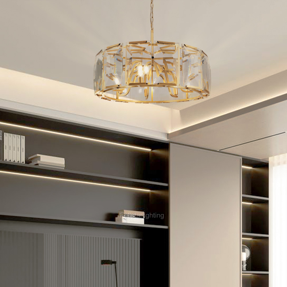 Kiko Crystal Round Chandelier 31"-Fullstarlighting