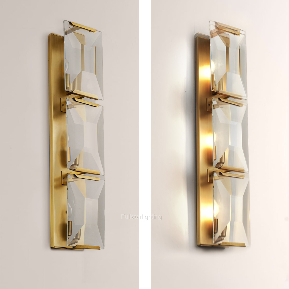 Kiko Crystal Triple Wall Sconce